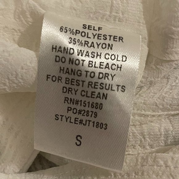 STORIA Wrap Blouse, White, Size S - Picture 5 of 8